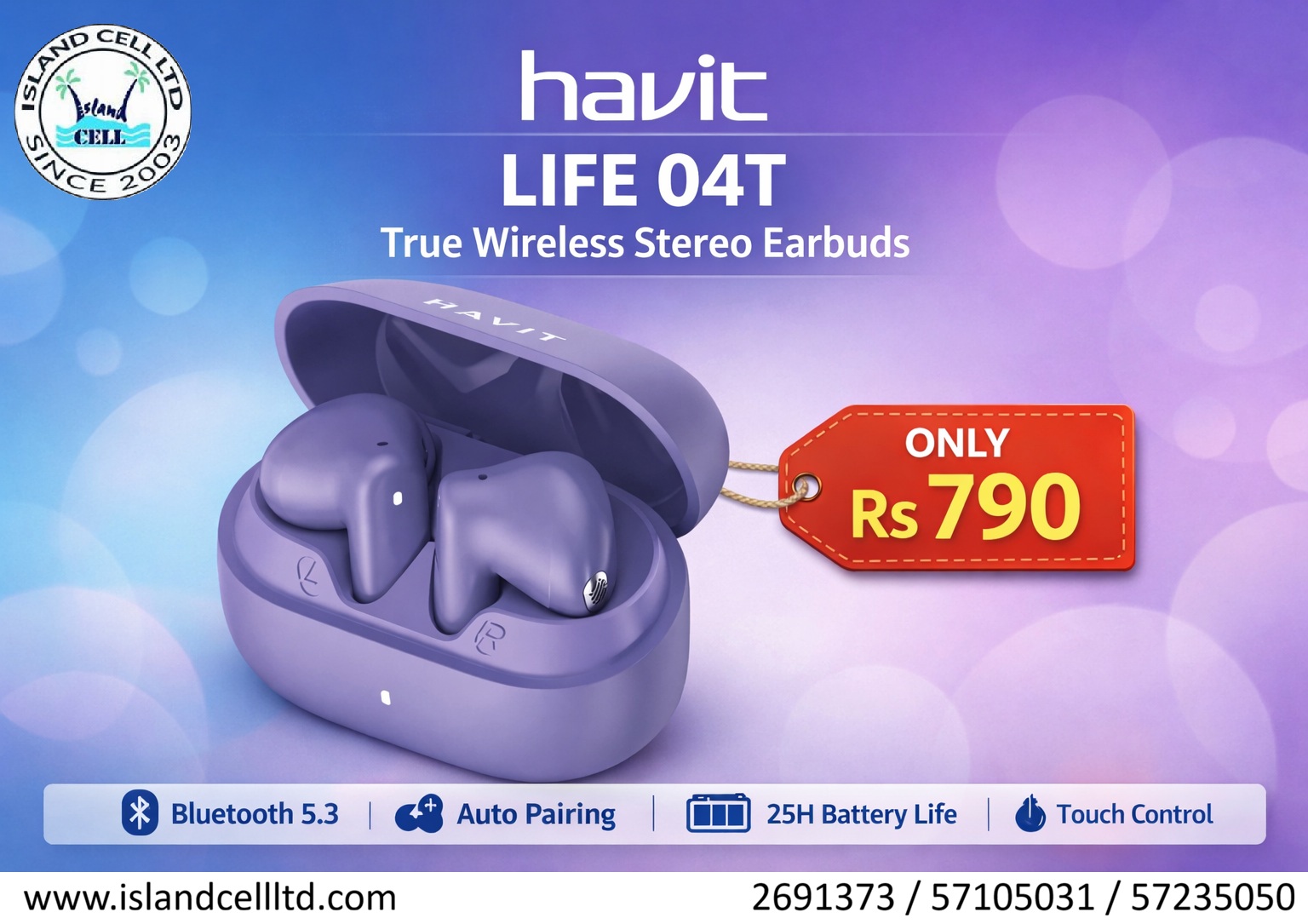 Havit LIFE 04T True Wireless Stereo Earbuds